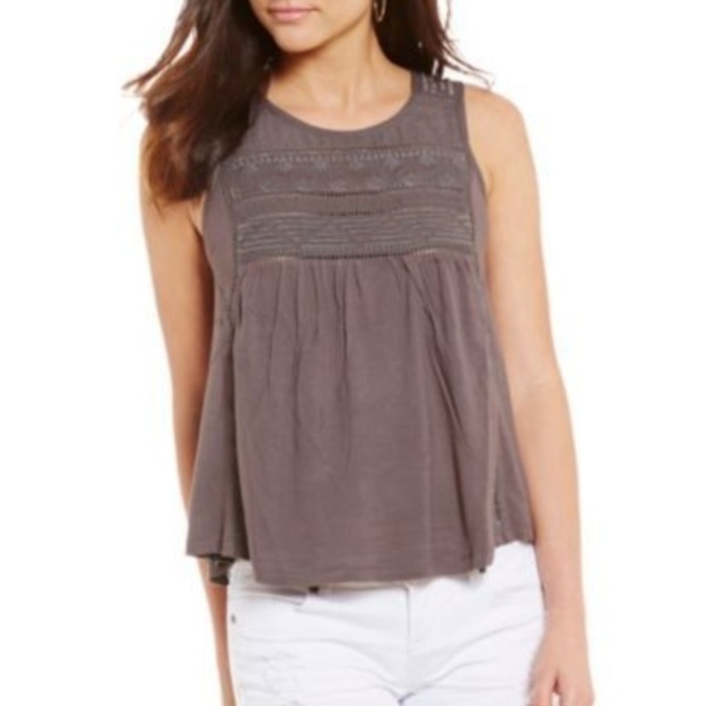 Boho Embroidered Tank | Loose Fit